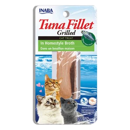 Pamlsok Inaba Grilled cat Tuniak v domácom vývare 15 g