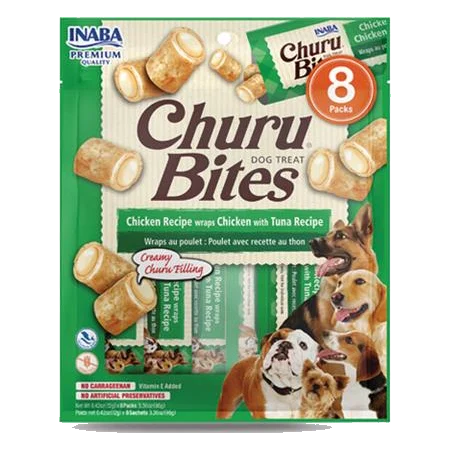 Pamlsok Inaba Churu Bites dog Kura s tuniakom 8 túb 96 g