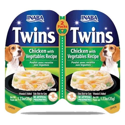 Inaba Twin Packs Dog Kapsička Kura so zeleninou 80 g