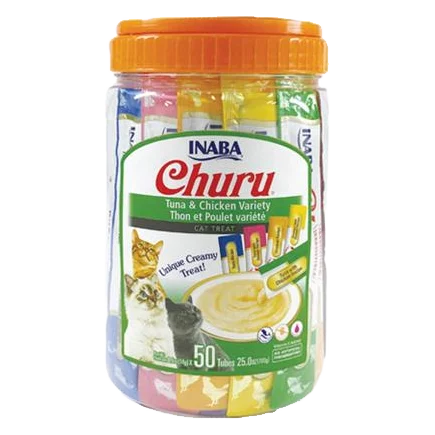 Pamlsok Inaba Churu cat Tuniak s Kuraťom 5 príchutí 50 túb 700 g