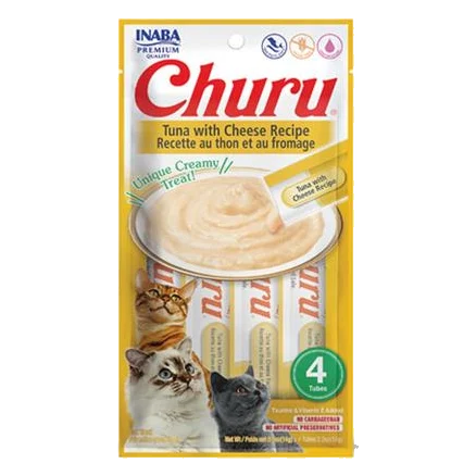 Pamlsok Inaba Churu Pyré cat Tuniak so syrom 4 tuby 56 g