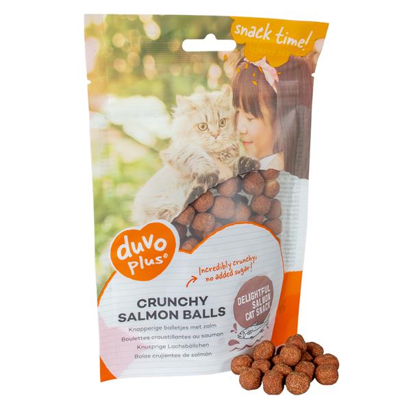 Pamlsok DUVO+ Crunchy lososové guľky 50 g
