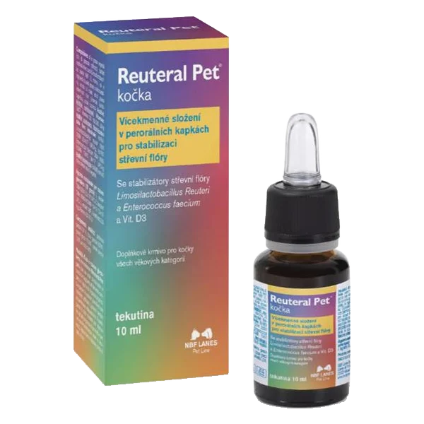 Reuteral Pet mačka viackmeňové probiotiká 10 ml