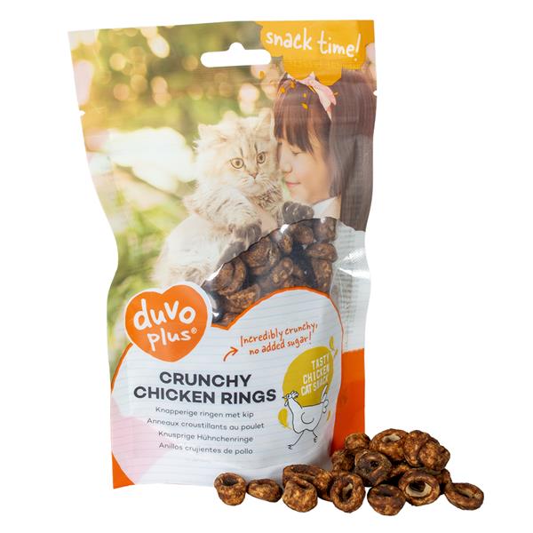 Pamlsok DUVO+ Crunchy kuracie krúžky 50 g