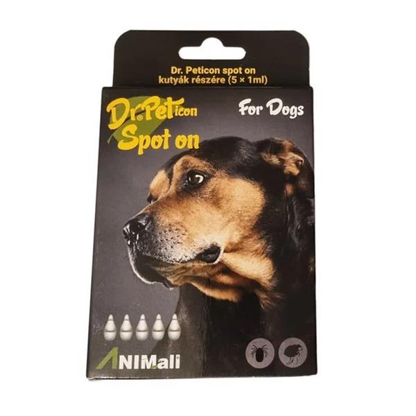 Dr.Pet spot-on pipety pre psy 5 x 1 ml (spot-on tick and flea repellent for dogs)