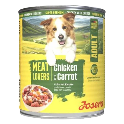 Josera konzerva Dog Meat Lovers Chicken with Carrot NEW 800 g