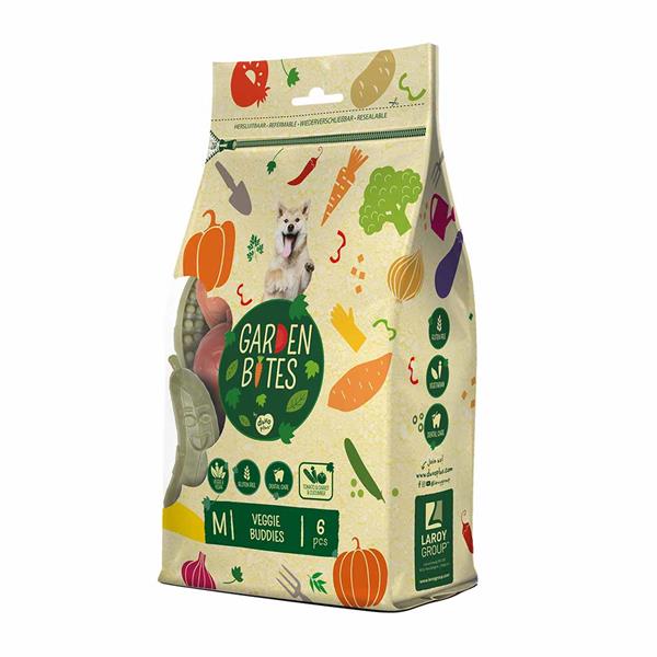 Pamlsok DUVO+ Garden Bites veggie buddies M 8,5 cm - 6 ks multicolour 270 g