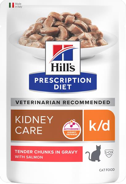 HILLS Diet Feline k/d KAPSIČKA Salmon NEW 12 x 85 g