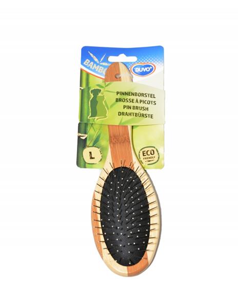 Hrebeň DUVO+ kefa Combo bambus kovová Large 22,5 x 6 cm