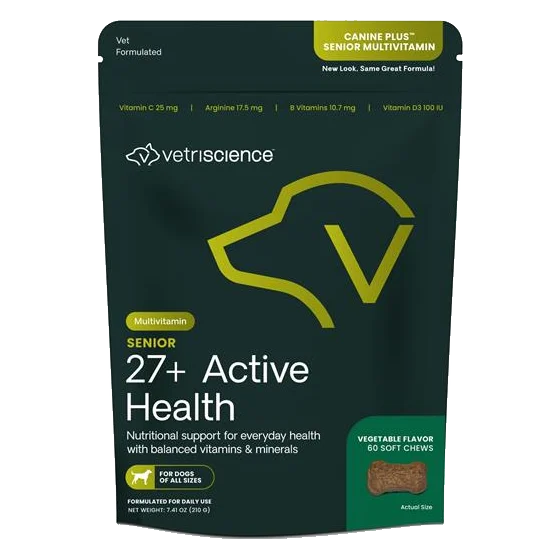 Vetri Science Canine Plus Senior Multivitamin 27+ Active Health for Senior žuvacie tbl. 60 tbl.