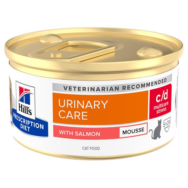 HILLS PD Feline Multicare Stress Pena Losos Konzervy 12 x 85 g