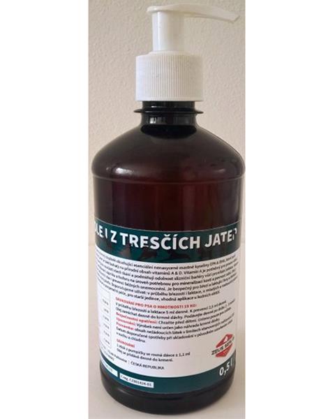Olej z treščej pečene ZEUS 500 ml