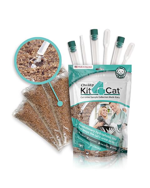 CheckUp Kit4Cat - sada na odber moču u mačiek 3 x 300 g