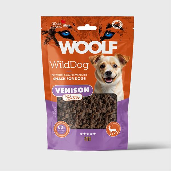 Pamlsok WOOLF WildDog Soft Venison Bites 100 g