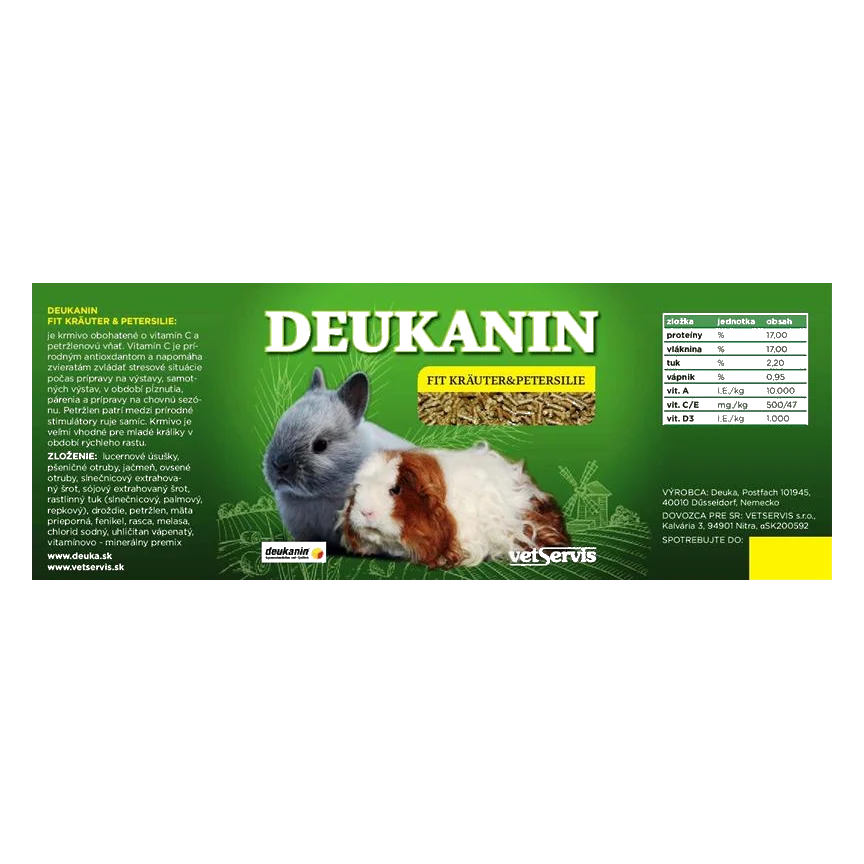 Deukanin Kräuter Fit & Petersilie 3 kg vedro (Králiky)