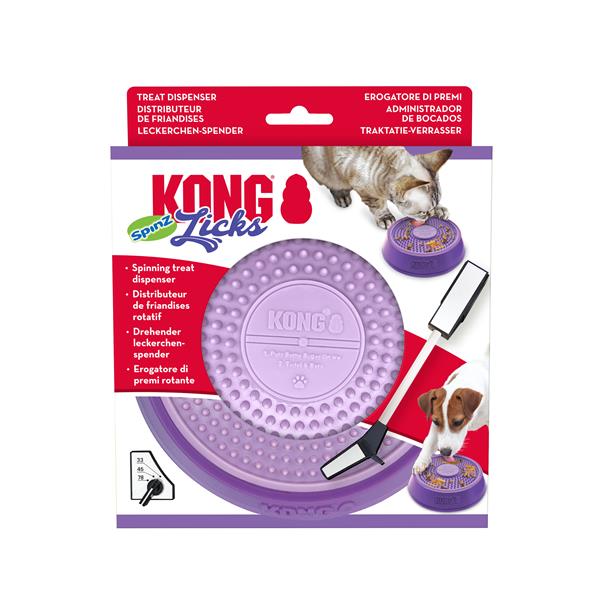 Hračka Kong Dog Licks Spinz otočná olizovacia podložka S PP- polypropylene