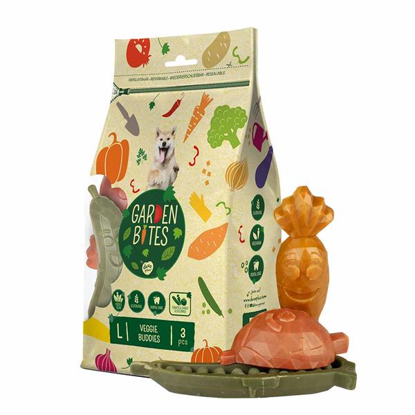 Pamlsok DUVO+ Garden Bites veggie buddies L 11 cm - 3 ks multicolour 270 g