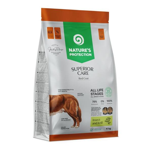 Natures P Superior care red coat dog insect&rice&krill all sizes breeds 4 kg