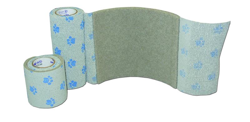 Bandáž PetFlex AFD Silver s absorpčnou penou 10 cm x 2,3 m