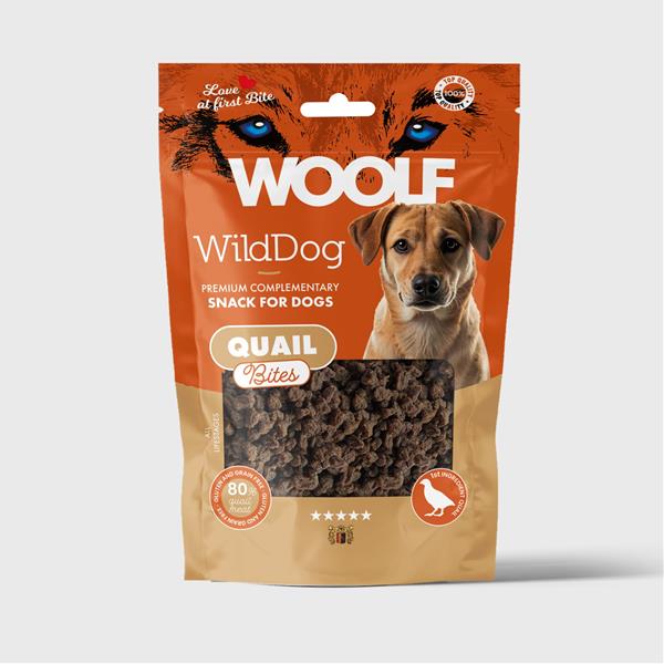 Pamlsok WOOLF WildDog Soft Quail Bites 100 g