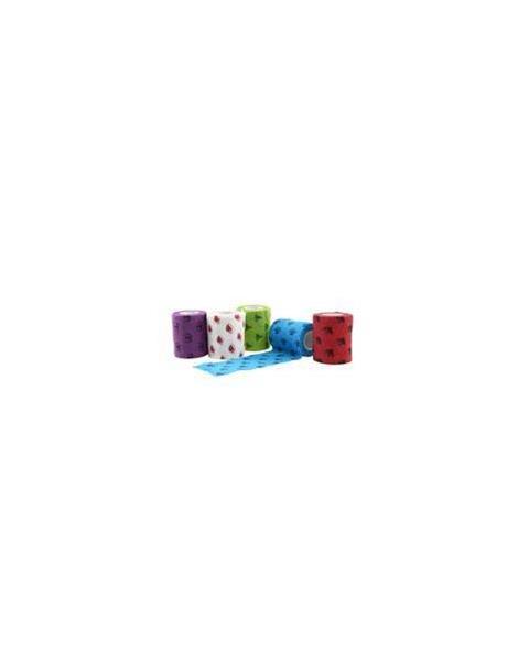 Bandáž KRUUSE Fun-Flex Christmas 5 cm x 4,5 m, 10 ks