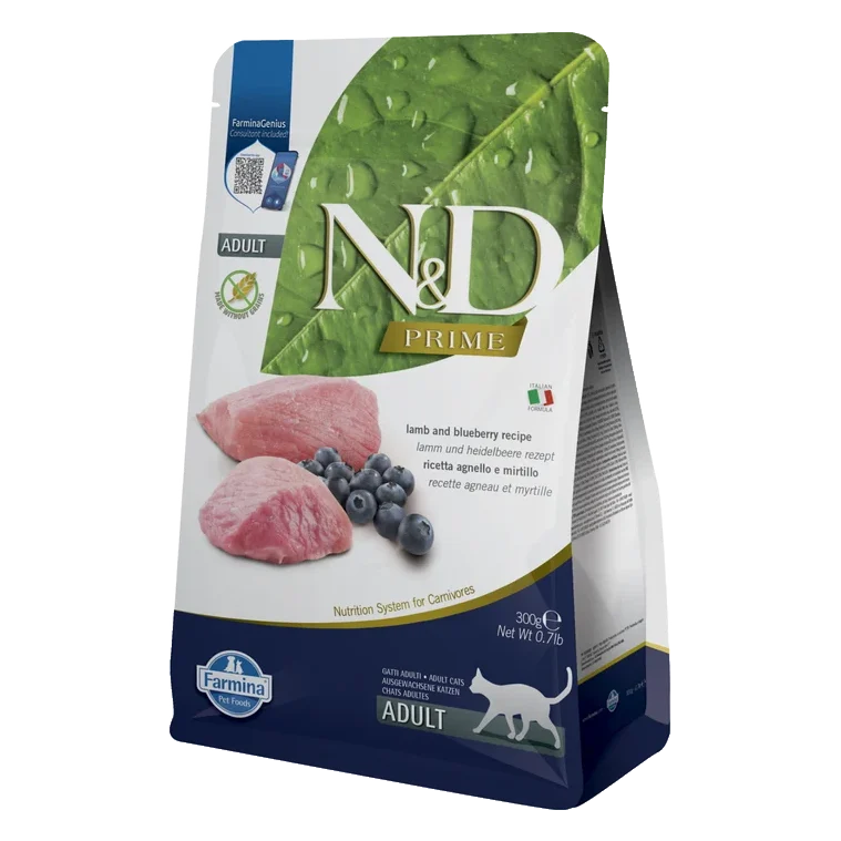 Farmina N&D cat PRIME (GF) adult, lamb & blueberry 0,3 kg