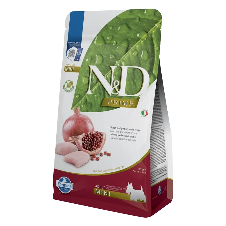 Farmina N&D dog PRIME (GF) adult mini, chicken & pomegranate 0,8 kg