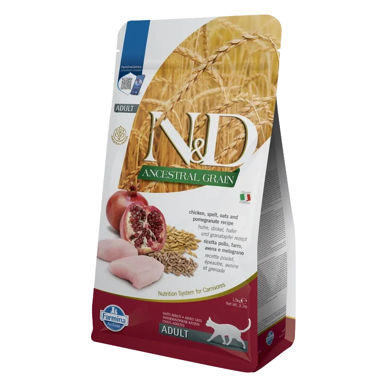 Farmina N&D cat AG adult, chicken, spelt, oats & pomegranate 1,5 kg