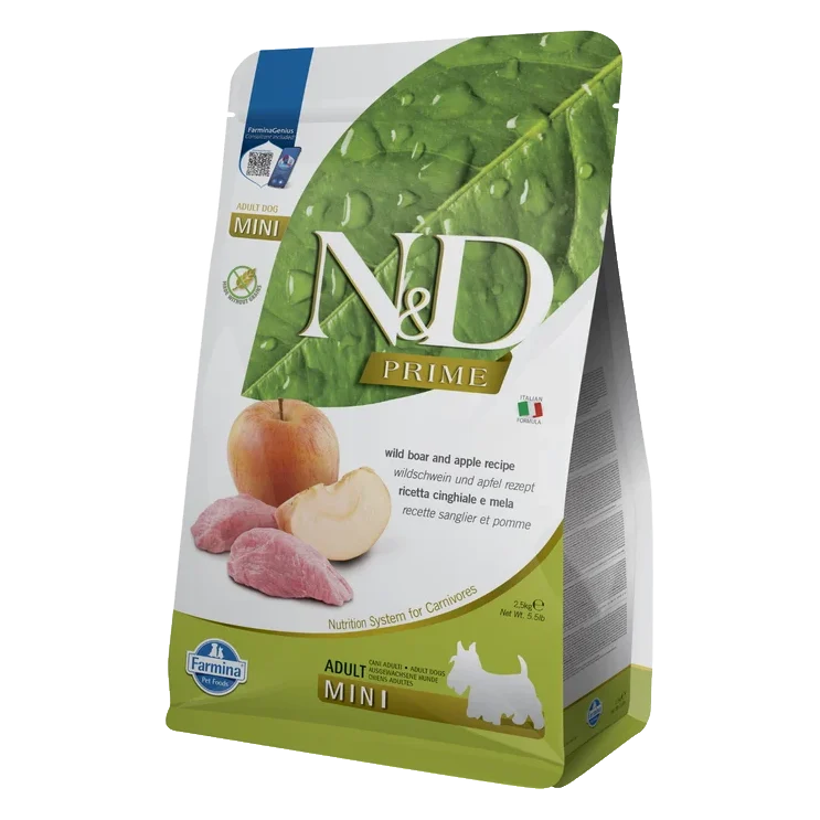 Farmina N&D dog PRIME (GF) adult mini, boar & apple 2,5 kg