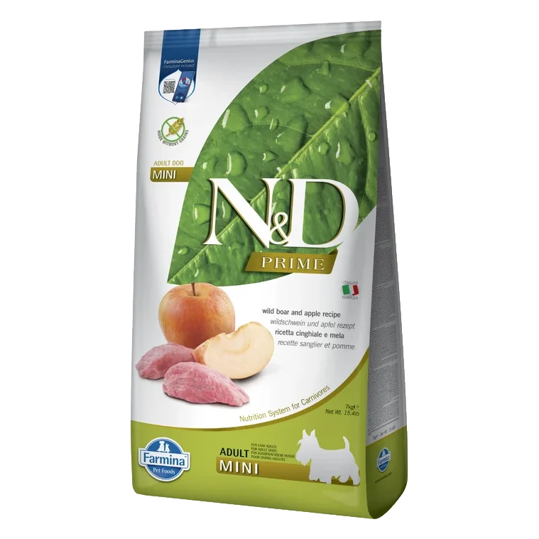 Farmina N&D dog PRIME (GF) adult mini, boar & apple 7 kg