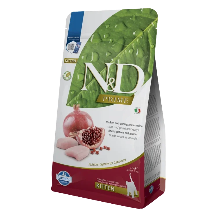 Farmina N&D cat PRIME (GF) kitten, chicken & pomegranate 1,5 kg