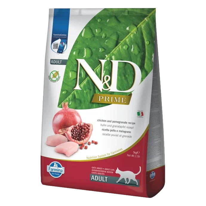 Farmina N&D cat PRIME (GF) adult, chicken & pomegranate 5 kg