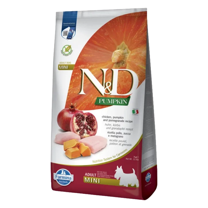 Farmina N&D dog PUMPKIN (GF) adult mini, chicken & pomegranate 7 kg