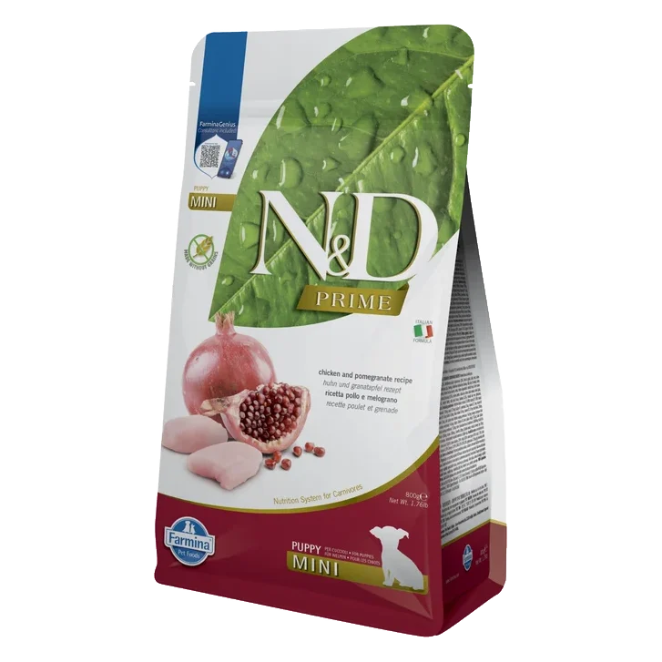 Farmina N&D dog PRIME (GF) puppy mini, chicken & pomegranate 0,8 kg