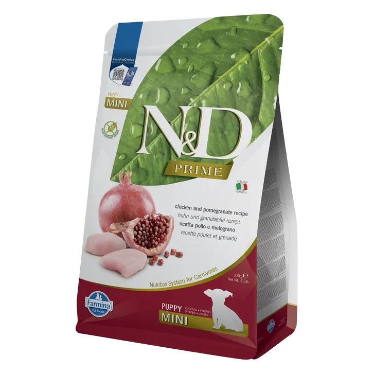 Farmina N&D dog PRIME (GF) puppy mini, chicken & pomegranate 2,5 kg