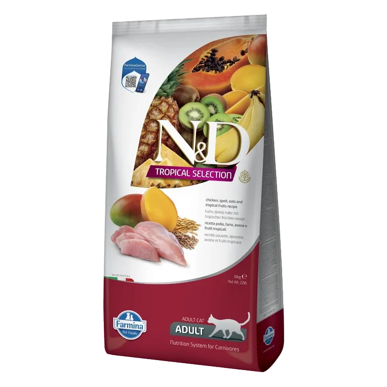 Farmina N&D cat TROPICAL SELECTION (AG) adult, chicken 10 kg