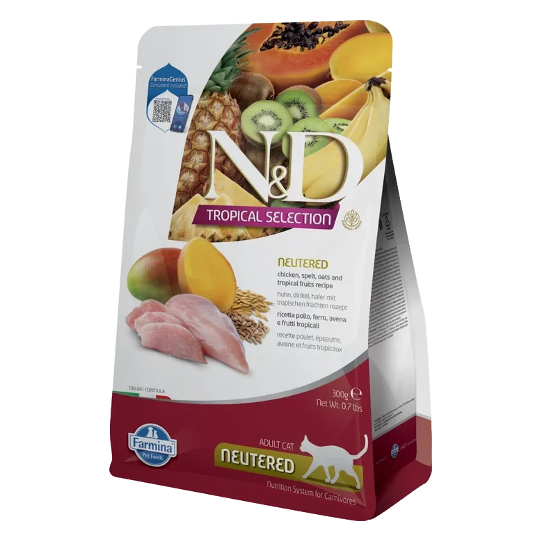 Farmina N&D cat TROPICAL SELECTION (AG) adult neutered, chicken 300 g