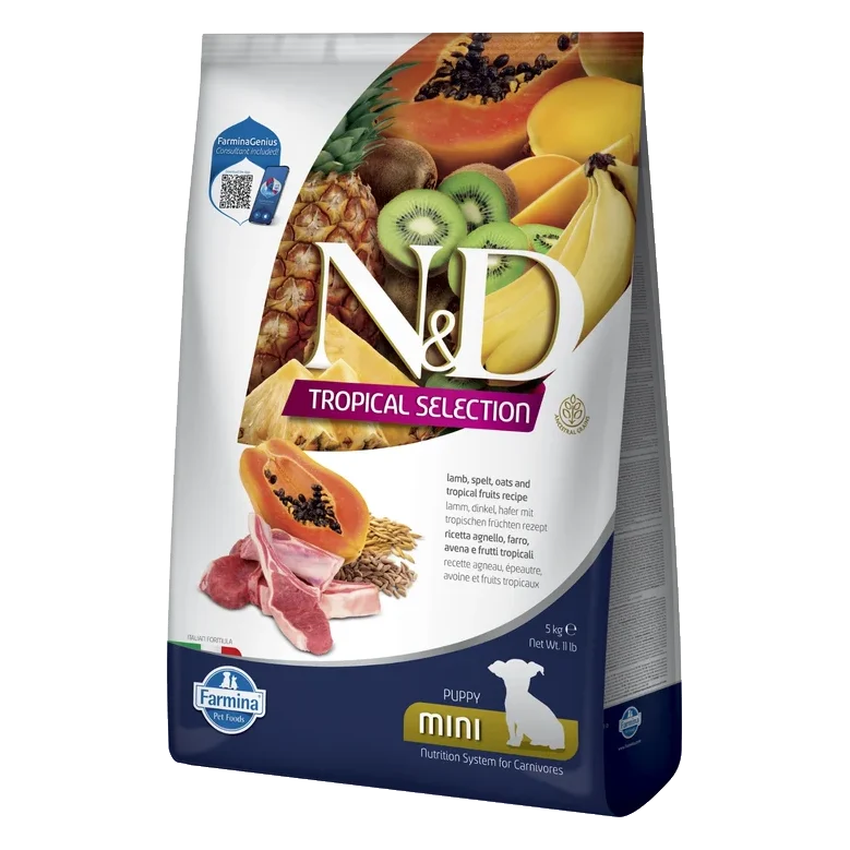 Farmina N&D dog TROPICAL SELECTION (AG) puppy mini, lamb 5 kg