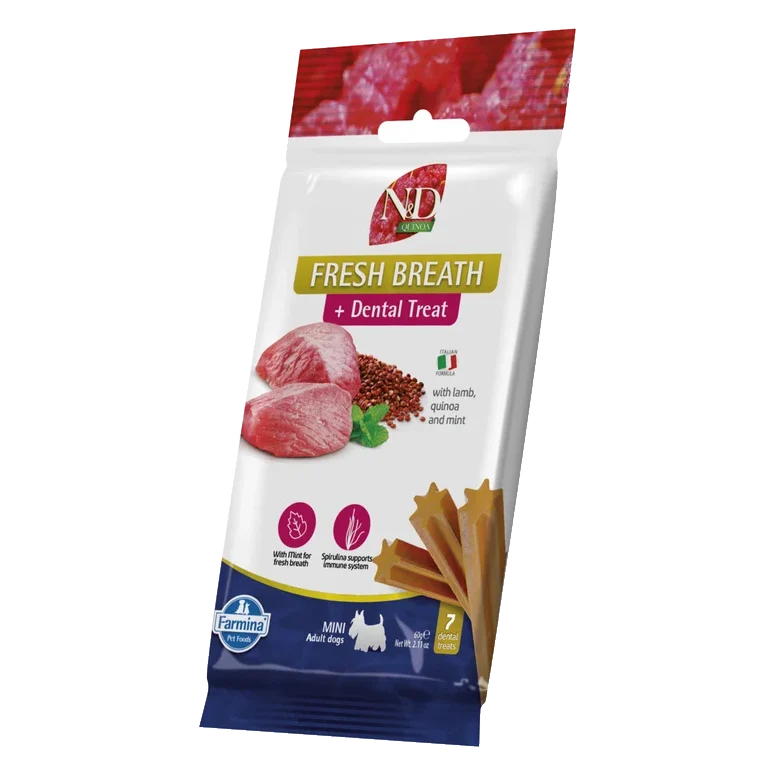 Pamlsok Farmina Quinoa Dog Fresh Breathe Adult Mini 60g