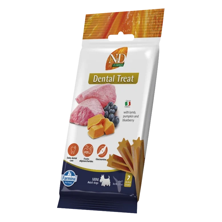 Pamlsok Farmina ND Pumpkin Dog Lamb Blueb Adult Mini 60g