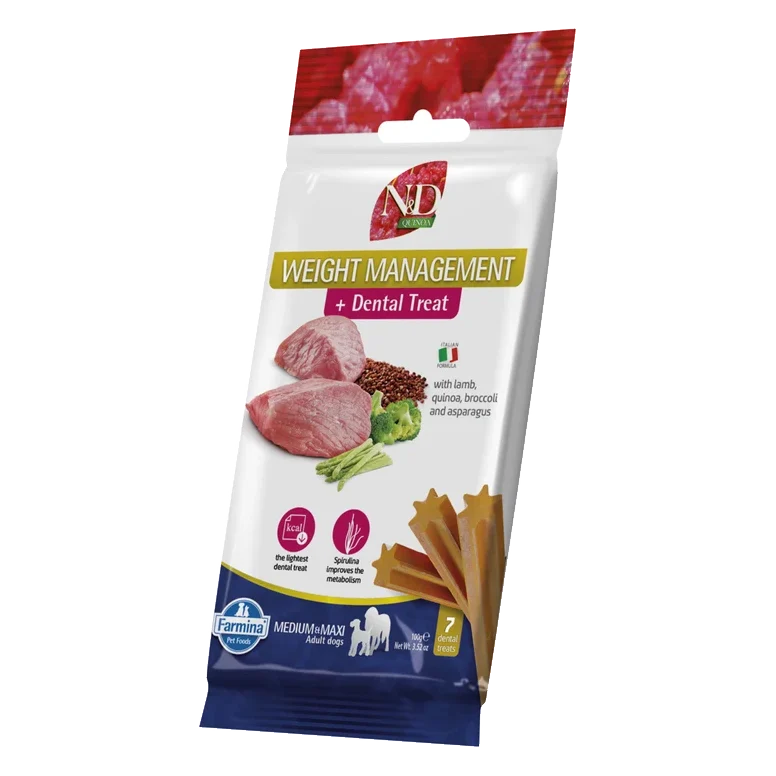 Pamlsok Farmina Quinoa Dog Weight Man Lamb Adult medium & maxi 100g