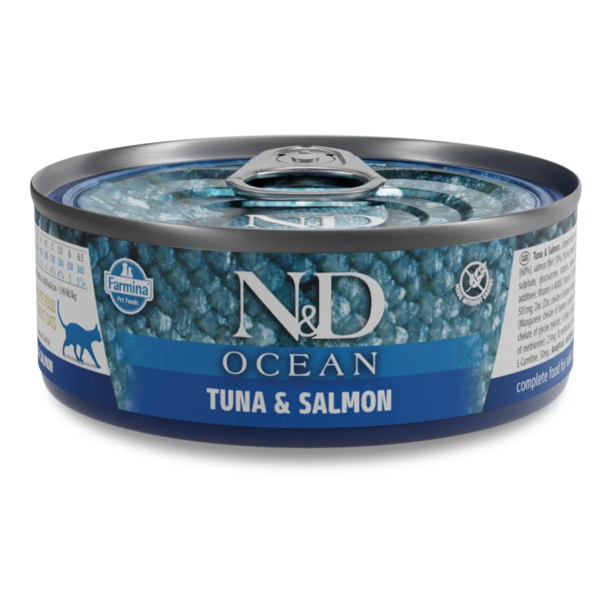 Farmina N&D cat OCEAN tuna & salmon konzerva 70 g