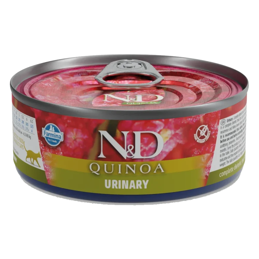 Farmina N&D cat QUINOA urinary konzerva 80 g