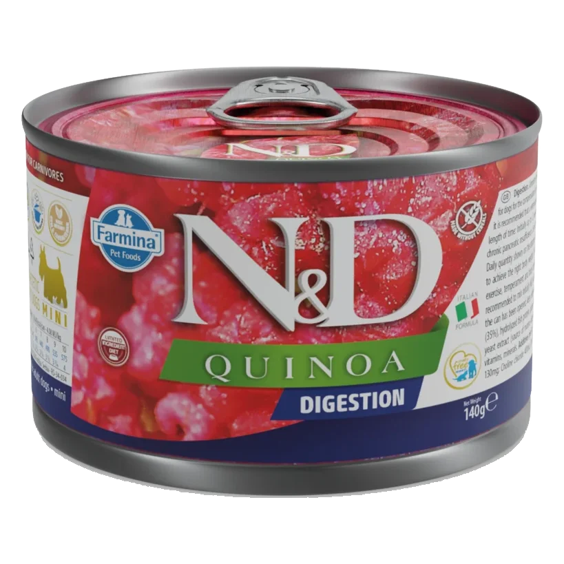 Farmina N&D dog QUINOA digestion mini konzerva 140 g