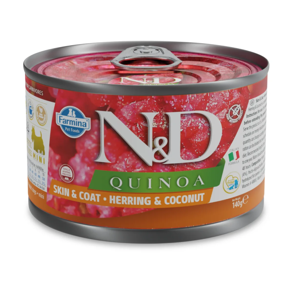 Farmina N&D dog QUINOA herring & coconut konzerva 140 g