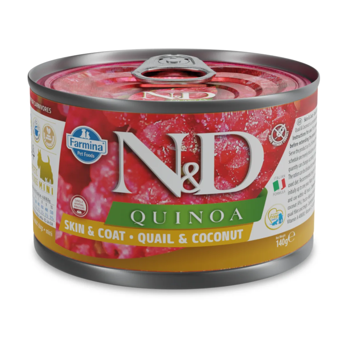 Farmina N&D dog QUINOA quail & coconut konzerva 140 g