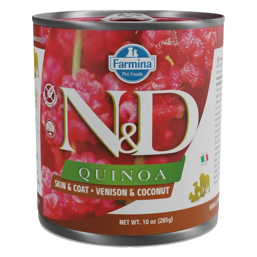 Farmina N&D dog QUINOA venison & coconut konzerva 285 g