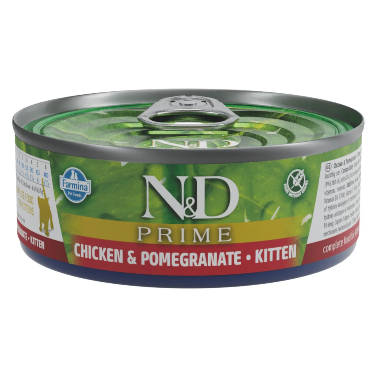 Farmina N&D cat PRIME chicken & pomegranate kitten konzerva 70 g